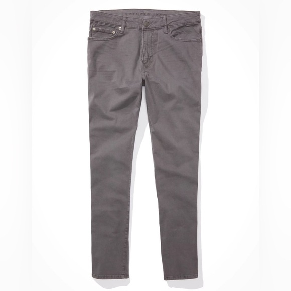 AE Flex Slim Straight Pant Gray - Picture 4 of 15